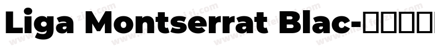 Liga Montserrat Blac字体转换